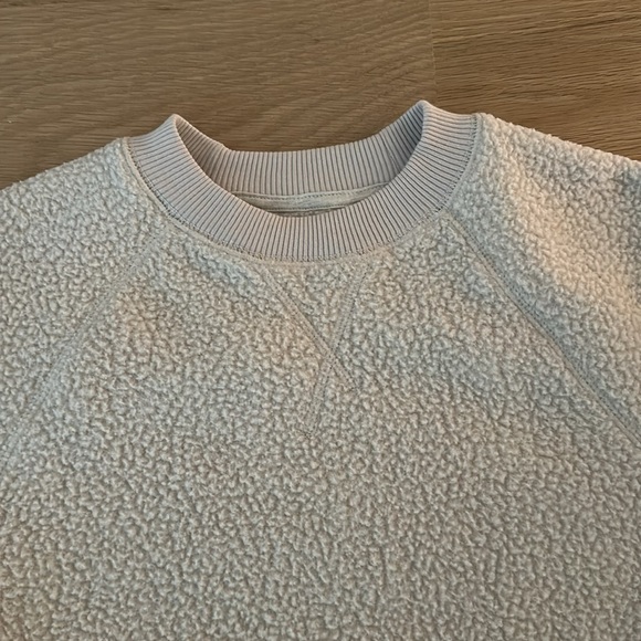 Everlane Teddy Fleece Raglan Sweatshirt - Cream - XS - Picture 2 of 4